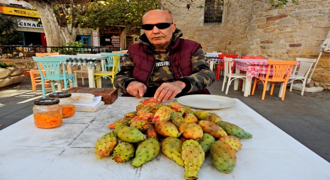 40 yıldır kaktüs meyvesi satıyor