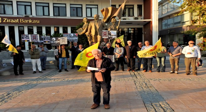 Ankara Garı önünde katledilenler Çeşme de anıldı