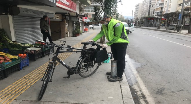 Biz Varız dayanışmasına bisikletli destek