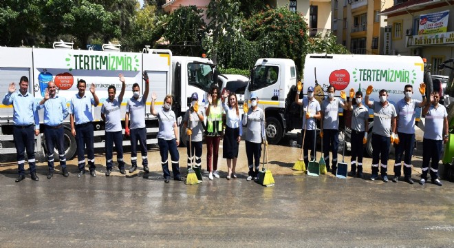 Büyükşehir den  Mahallemiz tertemiz  hizmeti