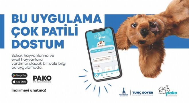 Büyükşehir’den can dostlar için “Pako”  mobil uygulaması