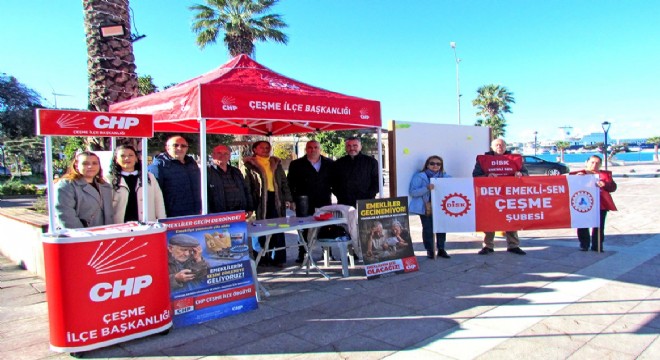 CHP Çeşme Emekliler için. sahada!
