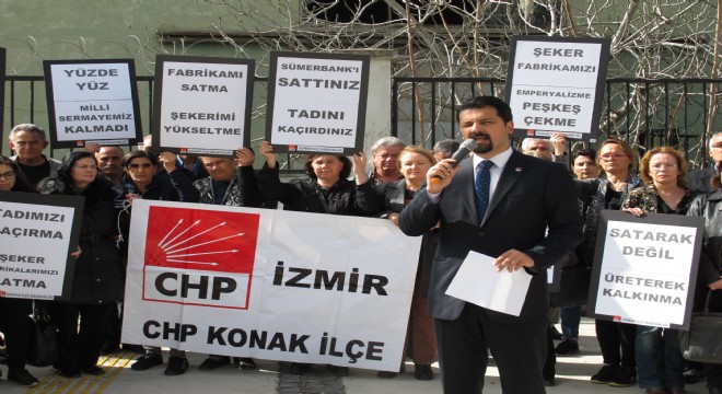 CHP Konak’tan özelleştirme protestosu