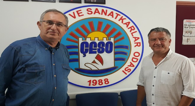 CHP’li Sertel’den Çeşme Esnaf Odası’na ziyaret