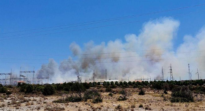 Çeşme Baraj bölgesinde büyük yangın!