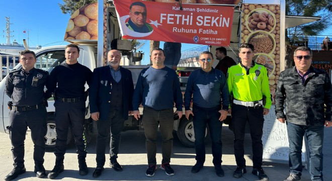 Çeşme Emniyeti Fethi Sekin’i unutmadı