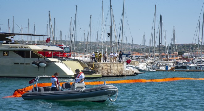 Çeşme Marina'dan İki Acil Durum Tatbikatı