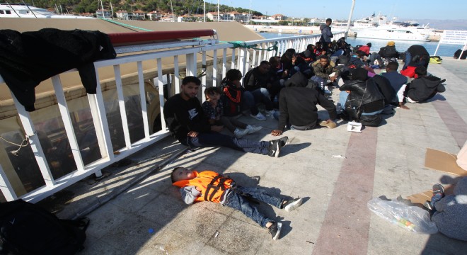 Çeşme’de Düzensiz Göçmen operasyonu!