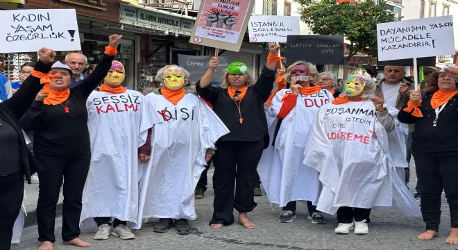 Çeşme de fark yaratan Kadın Protestosu!