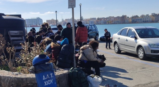 Çeşme’den çıkış yapan göçmenler Sakız’da!