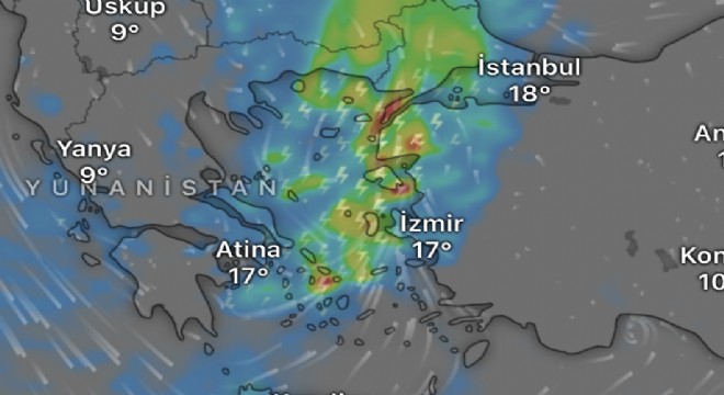 Çeşme için  Süper Hücre   alarmı!