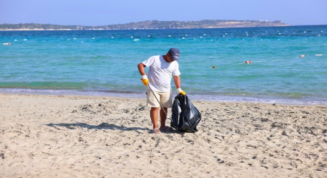 Çeşme nin Plajları için 77/24 saat temizlik!