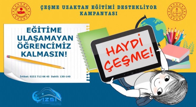 Çeşme öğrencileri için tek yürek oluyor!