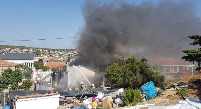 Dalyan da korkutan yangın