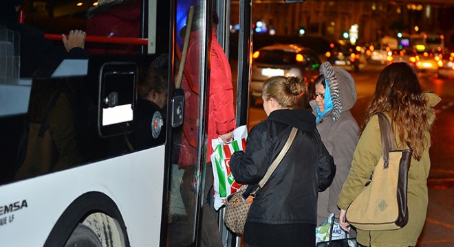 Gece 22.00 den sonra kadın yolculara ayrıcalık