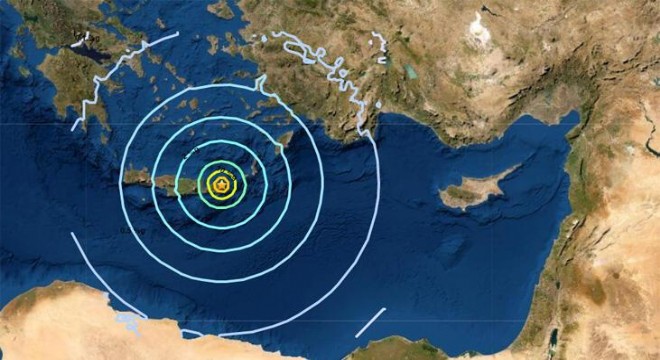 Girit'te 6,3'lük deprem! İzmir sallandı