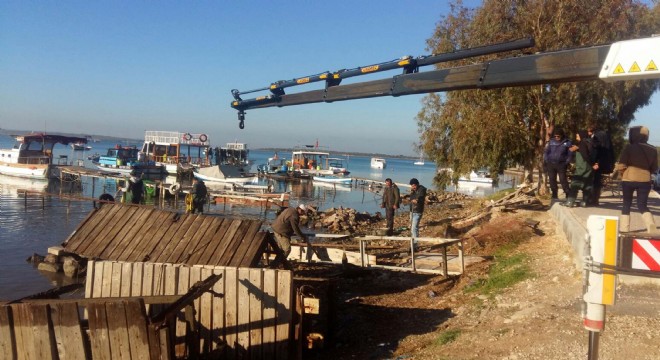 İskele yıkımı tartışmalarına Muhtar dan belgeli cevap