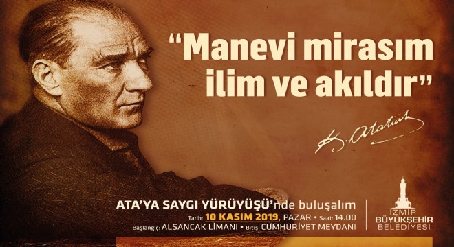 İzmir’de Atatürk için özel anma programı