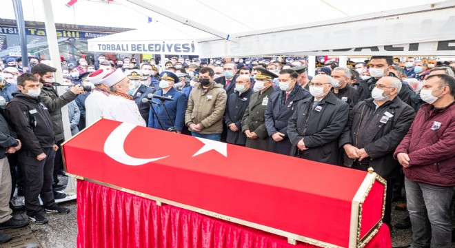 İzmir şehidini uğurladı