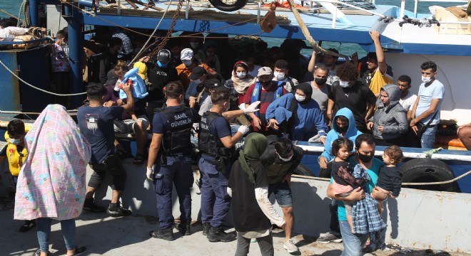 Sahil Güvenlik ten  düzensiz göçmen  raporu
